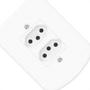 Imagem de Conjunto Fame 4X2 Branco Com Placa 2Tomada 20A
