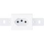 Imagem de Conjunto Fame 4X2 Branco Sem Placa 1Tomada 10A