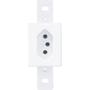 Imagem de Conjunto Fame 4X2 Branco Sem Placa 1Tomada 10A