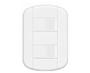Imagem de Conjunto Fame 4X2 Interruptor Duplo Simples Blanc+
