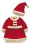 Imagem de Conjunto Fantasia Infantil Adulto Vestido Temático Natal Natalino Papai Noel Mamãe Noel