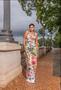 Imagem de Conjunto fem cropped + calça estampado 3 opções de cores calça com elástico tecido algodão veste p/m
