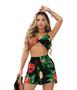 Imagem de Conjunto Feminina (kimono+short+cropped) Estampas Florais