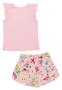 Imagem de Conjunto Feminino Bebe Blusinha Estampa Passarinho Com Shorts P Ao G