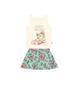 Imagem de Conjunto Feminino Bebê Regata Urso Com Short Saia P Ao G