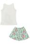 Imagem de Conjunto Feminino Bebê Regata Urso Com Short Saia P Ao G