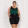 Imagem de Conjunto Feminino Blusa E Shorts Estampado Plus Size