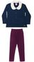 Imagem de Conjunto Feminino Casaco Em Moletom Botonê E Gola Pelucia C/ Legging Nº 4 Ao 10