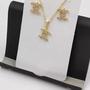 Imagem de Conjunto Feminino CC Zircônia PRI Style Folheado A Ouro 18K Antialérgico - BGPRI0018