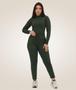 Imagem de Conjunto Feminino Confortável Com Blusa Manga Longa Gola Alta e Calça Jogger Cores Variadas Tamanho Único