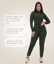 Imagem de Conjunto Feminino Confortável Com Blusa Manga Longa Gola Alta e Calça Jogger Cores Variadas Tamanho Único