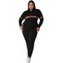 Imagem de Conjunto Feminino Crepe Plus Size Faixa Premium Confortável