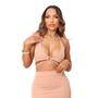 Imagem de Conjunto Feminino Cropped Com Argola e Saia Midi Moda Fashion