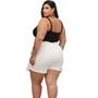 Imagem de Conjunto Feminino Cropped Corset e Short Saia Curta Cintura Alta Alfaiataria - 2