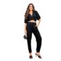Imagem de Conjunto Feminino Cropped e Calça em Linho com Viscose Premium