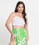 Imagem de Conjunto Feminino Cropped e Saia Midi Fenda Select Verde