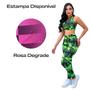 Imagem de Conjunto feminino de Academia Roupa Moda Fitnnes Top e Calça Suplex