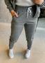 Imagem de Conjunto Feminino de Calça e Blusa com capuz Flanelado Outono Inverno.