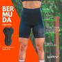 Imagem de Conjunto Feminino de Ciclismo Camisa Manga Longa e Bermuda de Espuma MTB