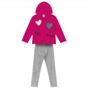 Imagem de Conjunto feminino de moletom flanelado - roupa infantil