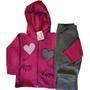 Imagem de Conjunto feminino de moletom flanelado - roupa infantil