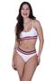 Imagem de Conjunto Feminino Elástico Calcinha Fio Dental Lingerie sem Bojo Clarice