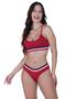 Imagem de Conjunto Feminino Elástico Calcinha Fio Dental Lingerie sem Bojo - CONJUNTO CLARICE