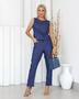 Imagem de Conjunto Feminino Em Linho com viscose Calça E Blusa Camila
