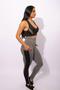 Imagem de Conjunto Feminino Fitness Calça Legging Cintura Alta Com Bolso Tela E Top Nadador Tela Frontal Academia F7 NEW STYLE