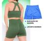 Imagem de Conjunto Feminino Fitness Poliamida Blackout Zero Transparência