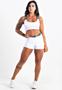 Imagem de Conjunto Feminino Fitness Short + Cropped Elástico - Branco