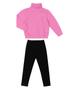 Imagem de Conjunto Feminino Jaqueta Escrita e Legging Select Rosa