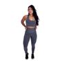 Imagem de Conjunto Feminino Legging Lisa Empina Bumbum + Top Ellapro