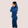 Imagem de Conjunto Feminino Liso Moletom Cargo Com Touca Toque Macio