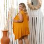 Imagem de Conjunto Feminino Shorts E Colete Liso Plus Size Mazal Moda Verão