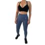 Imagem de Conjunto Feminino Sutia Top Bojo Trifil Tam:44Cor:Preto e Calça Leg Lupo Legging Sport Max Fitness Kit Tam:MCor:Azul