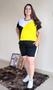 Imagem de Conjunto Feminino Três Cores Plus Size Recorte Moderno Gordinha Malha Bolso
