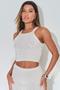 Imagem de Conjunto Feminino Tricot Cropped e Saia Planet Girls Off White