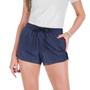 Imagem de Conjunto Feminino Verão Moda Praia Camiseta Algodão Short Tactel Liso