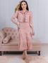 Imagem de Conjunto Feminino Vestido com Botões e Jaqueta Jeans com Elastano