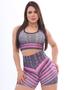 Imagem de Conjunto Fitness Academia Feminino Poliamída Fashion Academia Top e Shorts