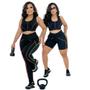 Imagem de Conjunto Fitness Academia Feminino Top Short e Legging 3 peças