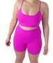 Imagem de Conjunto fitness academia femino térmico shorts top sem bojo