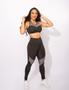 Imagem de Conjunto Fitness Calça Legging Cintura Alta E Top Academia Feminino Com Tela F7 NEW STYLE