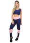 Imagem de Conjunto Fitness calça legging + Cropped Regata