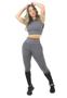 Imagem de Conjunto Fitness calça Legging + Cropped Regata veste 2 lados