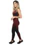 Imagem de Conjunto Fitness Calça Legging e Cropped regata - Marsala