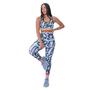 Imagem de Conjunto Fitness Feminino Calça e Top Esportivo Academia Poliamida Premium Gym