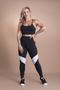 Imagem de Conjunto Fitness Feminino Calça Legging Cintura Alta Detalhe Na Perna e Top Cropped Alcinha Treino Academia F7 NEW STYLE