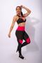 Imagem de Conjunto Fitness Feminino Calça Legging Cintura Alta Esportiva Detalhe E Top Tela Academia Treino F7 NEW STYLE